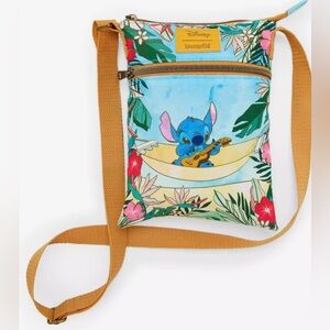 Loungefly Disney Stitch In Hammock Passport Crossbody Bag